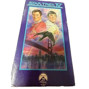 Star Trek IV The Voyage Home VHS 1986 Paramount 75th Anniversary Sci-Fi Movie